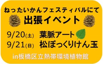 主催イベント：ねったいかんフェスティバル出張イベント　工作コーナーの画像