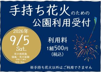 主催イベント:手持ち花火のイベントの画像