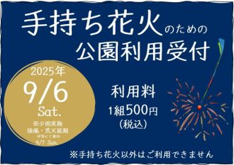 主催イベント：手持ち花火のイベントの画像