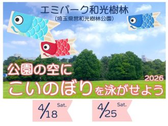 主催イベント:公園の空に こいのぼり を泳がせようの画像